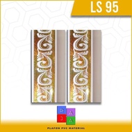 BEST SELLER LIS DINDING PLAFON PVC UKIR BUNGA EMAS LS 95 TERPERCAYA!