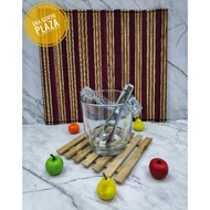 Thick Glass Ice Cube Holder/ Ice Bucket Glass Ice Bucket/Premiere