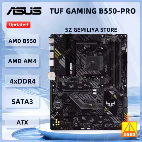 ASUS B550 Motherboard TUF GAMING B550-PRO Motherboard Socket AM4 DDR4 128GB M.2 PCIe 4.0 support Ryz