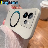 Jingsanc không khung Ốp điện thoại cho realme GT 7 Pro siêu mỏng mờ cứng PC chống sốc máy ảnh vỏ lưn