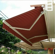 awning gulung, kanopi kain