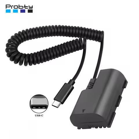 ACK-E6 DR-E6 USB-C Adapter LP-E6 LP-E6N Dummy Battery for Canon EOS R R5 R6 R7,80D 70D 60D 90D,5D Ma