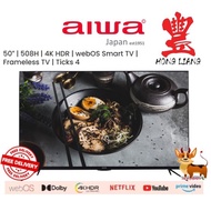 AIWA 50" inch WS-508H Frameless 4K HDR WebOS Smart TV | FREE Digital Antenna + Set Up