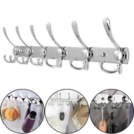 1 Pcs Stainless Steel Aluminum Alloy Wall Mount Coat Hook Towel Hat Door Hanger Rack Room Kitchen Ac