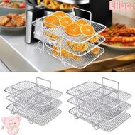 LILAC Dehydrator Rack, Multi-Layer Stackable Air Fryer Rack, High Quality Cooker Stainless Steel Multi-Layer Dehydrator Rack Kitchen Gadgets