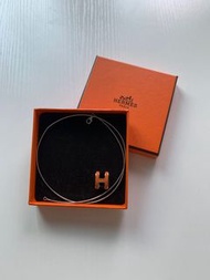 Hermes Pop H Necklace - 經典橙色