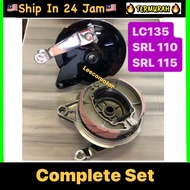 Lc135 SRL110 Rear hub brake panel hub brek belakang COMPLETE SET SRL115 SRL 110 Z R LAGENDA 110 115 