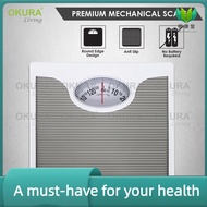 health ✦OKURA Bathroom Analog Mechanical Scale Body Weight Personal Scale Weight Scale Penimbang Berat Badan Max 100kg❧