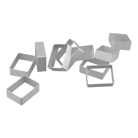 10pcs/set Rectangle/Ellipse/Pineapple Shape Pineapple Cake Pie Biscuit Cutter Mold Cutting Press Sta