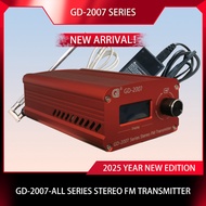 FM Transmitter 0-7W Adjustable 87.5-108MHz Mono Stereo PLL Broadcast Station FM Transmitter+antenna+