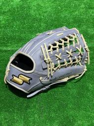 棒球世界 全新SSK日式即戰力全牛皮棒球手套特價外野手網狀12.75吋奶油水泥灰配色