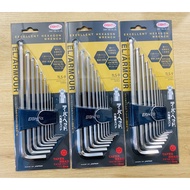 Japanese TLS-9 Eight 9-piece ball head hexagon set