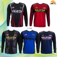 MEN JERSEY T-SHIRT MALAYSIA LONG SLEEVES (BAJU JERSI LELAKI LENGAN PANJANG MALAYSIA) PJM