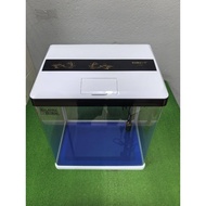 SOBO T-830F Mini Aquarium White Aquarium Ikan Kecil