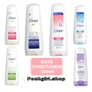 Dove Conditioner 320ml repair/full rescue/detox/hari boost/volume/straight silky
