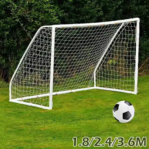 Football Net For Soccer Goal Post Junior Sports Training 2.4m x 1.8m 3.6m x 1.8m Football Net Foldab