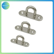 AA M5/6/8 Hook Hooks Eye Plate Heavy Oblong Duty Steel Stainless Pad Mount Wall U Boat Ceiling Hange