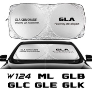 Car Windshield SunShade Cover For Mercedes W124 GLA GLC ML GLB GLK GLE GLS GLC43 Anti UV Sun Visor P