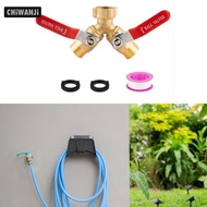 CHiWANji Hose Splitter 2 Way Outdoor Y Valve Water Tap Splitter for Patio Irrigation