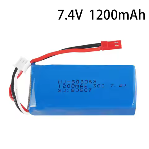 7.4V 1200mAh 30C Lipo Battery For YiZhan Tarantula X6 MJX X101 X102h X1Brushless H16 WLtoys V666 V26