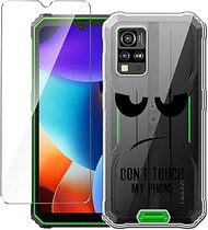 Case for Blackview BV4800 Pro/BV4800 SE (6.56 Inches) Transparent Mobile Phone Case + Tempered Glass