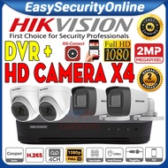 HIK HIKVISION 4-CHANNEL 2.0MP CCTV Full HD 2MP 1080P DVR+Camera 4CH Package SET P2P phone view suppo