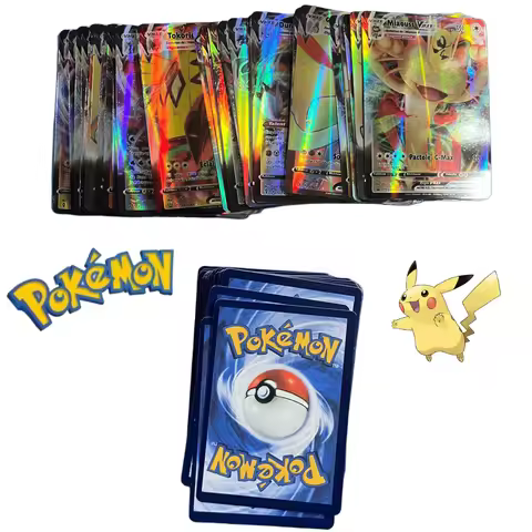 60/100/200Pcs Pokemons French English German Korean Spanish Cards GX VMax VMAX V TT Pikachu Charizar