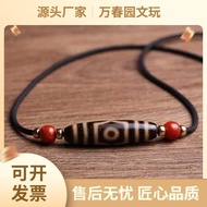 Dzi Beads Three Eyes Two Eyes to Pure Tibetan Natural Pendant Source Necklace Free Shipping Old Mine