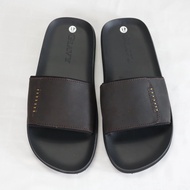 Dép da nam quai ngang L52 màu nâu và màu đen - GIÀY GIAVY