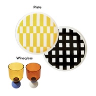 (พิเศษSetของขวัญธันวาคม จำนวนจำกัด!)  Set Sardine December Gift จานพร้อมแก้วไวน์