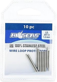 HI-SEAS Stainless Steel Loop Protectors, for 80-130 lb / 36.2-58.9 kg Mono Leader, 1.3 mm / 0.05 in 