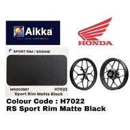Honda RS SPORT RIM MATTE BLACK H7022 Cat 2k Aikka DIY Aerosol Cat Spray Motor Rim| Hitam Sebam