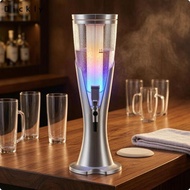 [Dickly] Beer Dispenser Column Transparent Chamber Beer Dispenser Colored Base Barware
