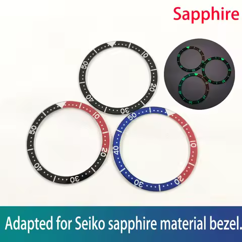 Suitable for Seiko watch bezel accessories, sapphire material, luminous timing, SKX007/009;