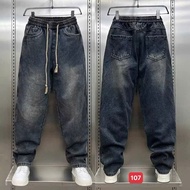 Men's Elastic Waist Demin Jeans, Fashion Drawstring Jeans TP ms100