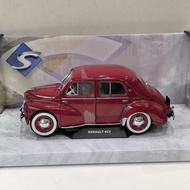 [Ready Stock 1 Set] SOLIDO 1/18 RENAULT 4CV 1956 RENAULT Car Model Alloy Can Open Left Right Door Fr