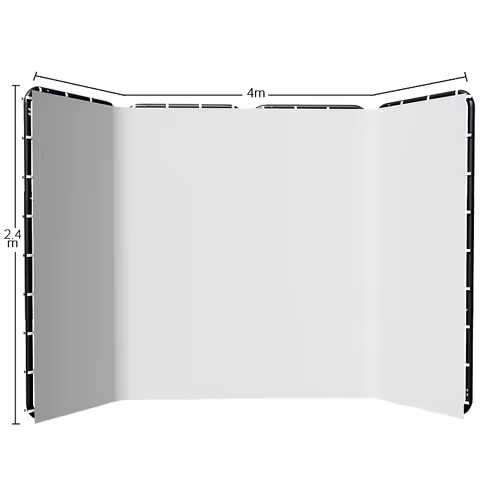 2.4x4 Background Frame black/white/Green/gray Screen Wall Foldable For Tiktok Live Photo Studio Kit 