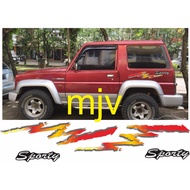 Daihatsu feroza 98 striping sticker