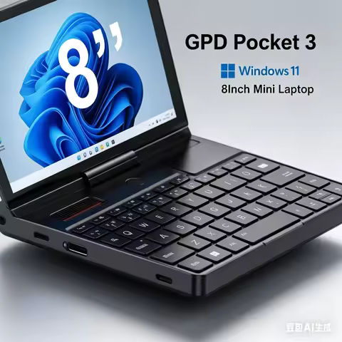 2026 New Model GPD Pocket 3 8" Mini Laptop Intel Gold 7505 Notebook 16GB 512GB SSD Portable Pocket M