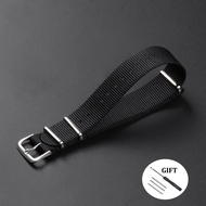 14Mm 16Mm 18Mm 20Mm 22Mm NATOไนลอนสายนาฬิกาBreathableผ้าWatchbandเข็มขัดผ้าใบไนล่อนสายนาฬิกาสายนาฬิก