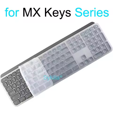 Keyboard Cover for Logitech MX KEYS S Mechanical Plus for Mac for Logi Protective Protector Skin Cle