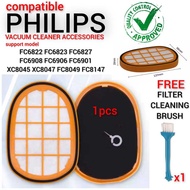 (Free Small Brush) Philips Vacuum Filter FC6822 FC6901 FC5005 FC6827 FC6908 XC7041 XC7043