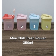Tupperware Mini Chill Fresh Pourer 350ml (1) 8.8cm(L) x 8.8cm(W) x 12.1cm(H)