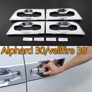 8pcs toyota alphard 30  / Vellfire 30 （2015-2022）agh30 agh30 door handle bottom plating handle protection cover door bowl protector Exterior Accessories