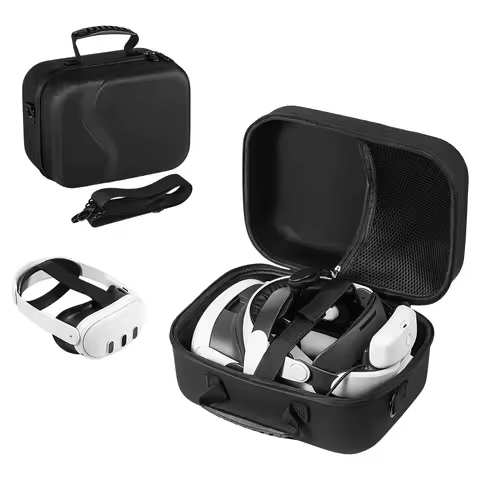 Carrying Case Compatible with Meta Quest 3 Large Capacity Storage Case Compatible with BOBOVR M3 PRO