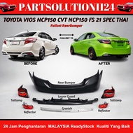 TOYOTA VIOS NCP150 2013-2017 CONVERT TO FS 2021 THAI SPEC REAR BUMPER