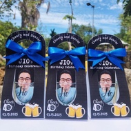 40TH BIRTHDAY SHOTGLASS SOUVENIR WITH HOLDER