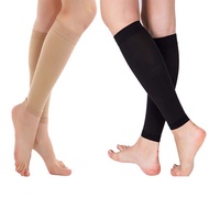 ถุงเท้ายาวแบบยืดหยุ่นช่วยบรรเทาอาการเส้นเลือดขอดที่ขาน่องเส้นเลือดขอดสายรัดขา1คู่