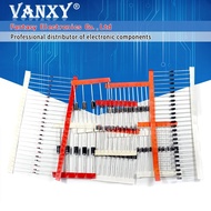 8values=100pcs 1N5399 1N5408 1N4148 1N4007 1N5819 1N5822 FR107 FR207 Switching Diode component diy k