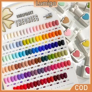 58 Color Long Lasting Korean Macaron Sweetheart Gel Set Macaron Set of Nail Gel Polish with Chart Se